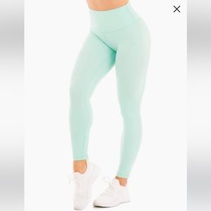 NWT Ryderwear NKD High Waisted Leggings Brand New Small Aqua Teal Green/Blue